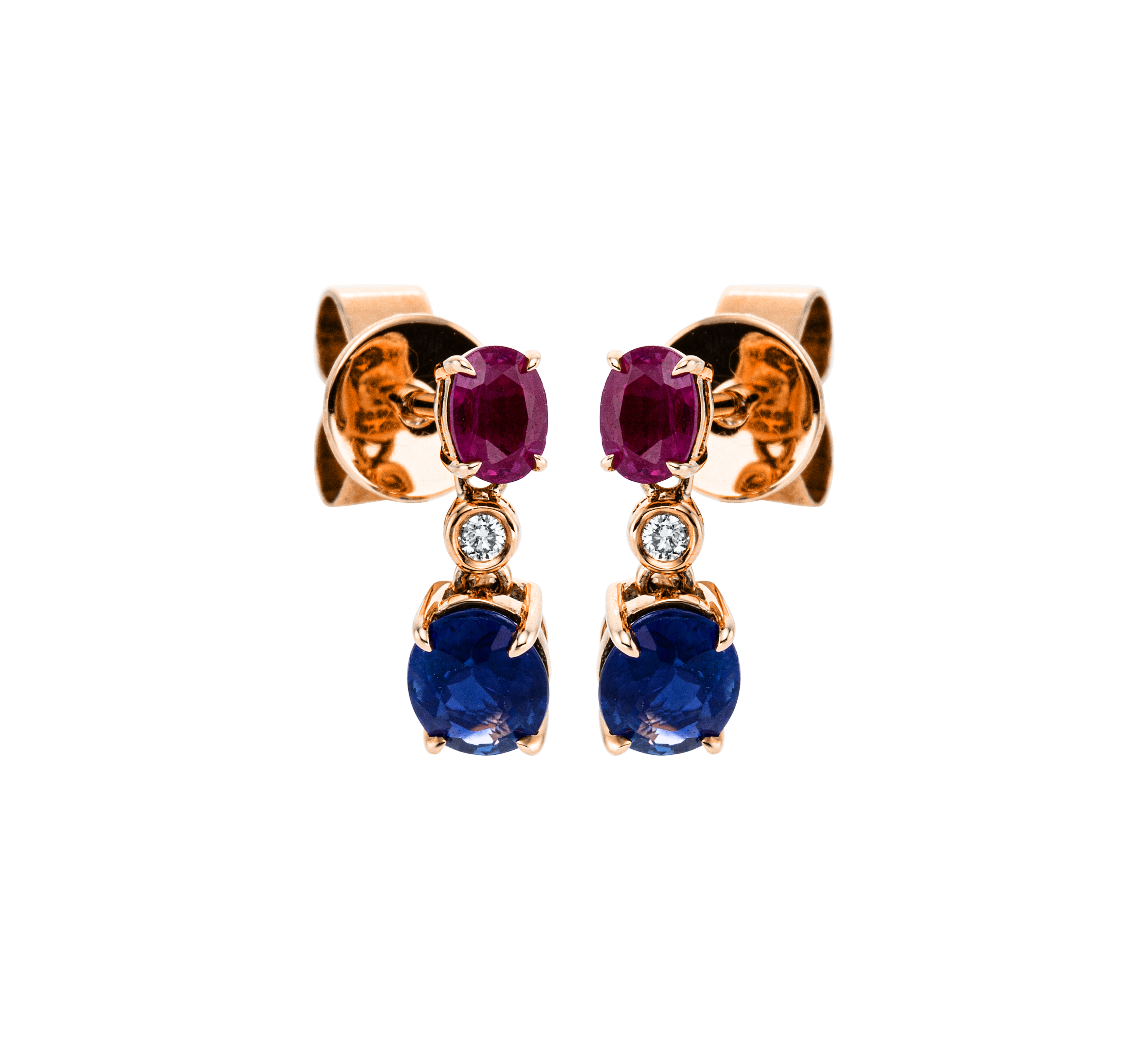 Brogle Classic Farbsteinohrhänger