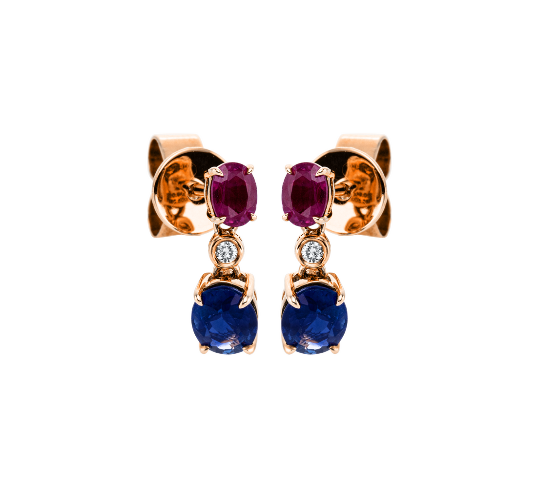 Brogle Classic colored stone earrings Brogle Classic colored stone earrings