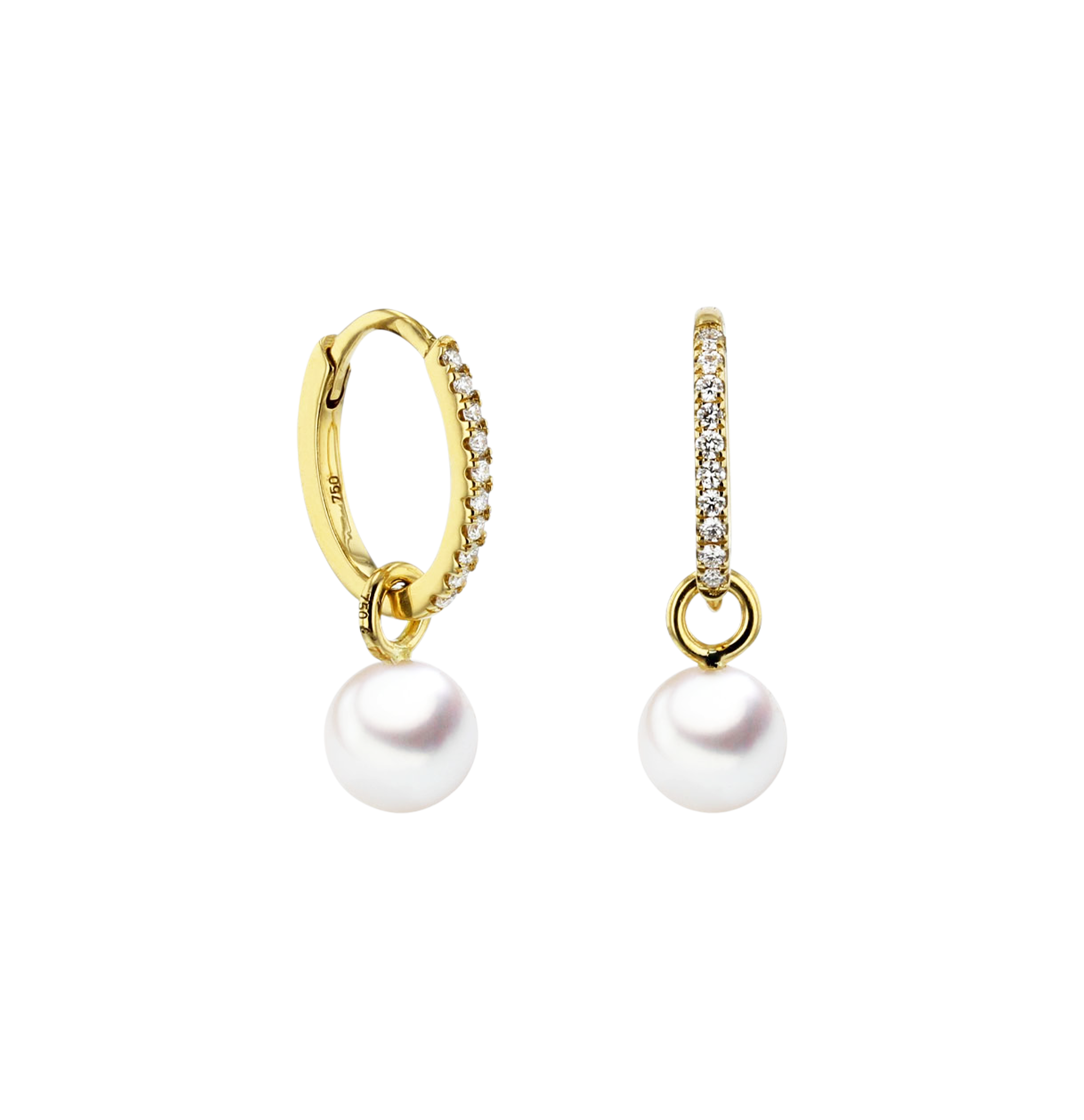 Brogle Classic Akoya Perlencreolen Brogle Classic Akoya Perlencreolen