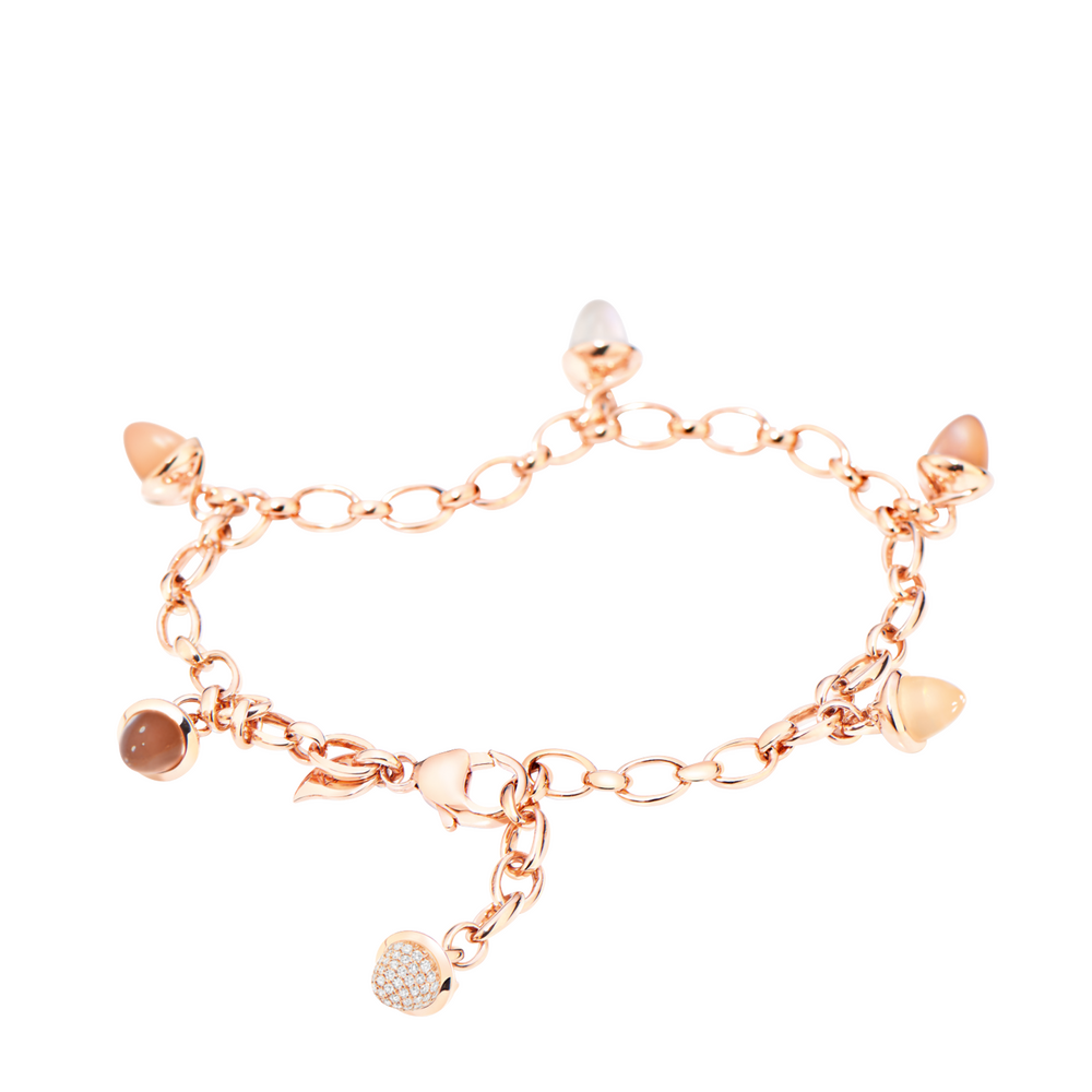 Tamara Comolli Mikado Charm Camel Pavé Armband mit Anhänger