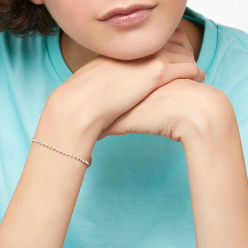 175889 DBB2001 BOLLI 0009A 100 Dodo bollicine bracelet 9k rose gold silver y64b0297a8c6426bc