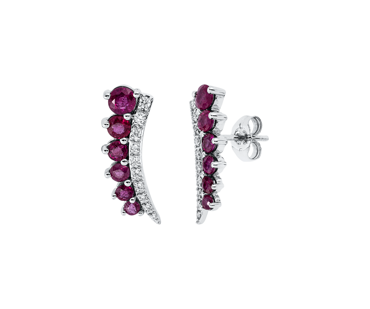 Brogle Classic Rubinohrstecker