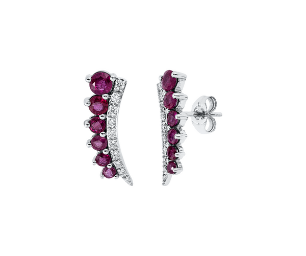 Brogle Classic Rubinohrstecker