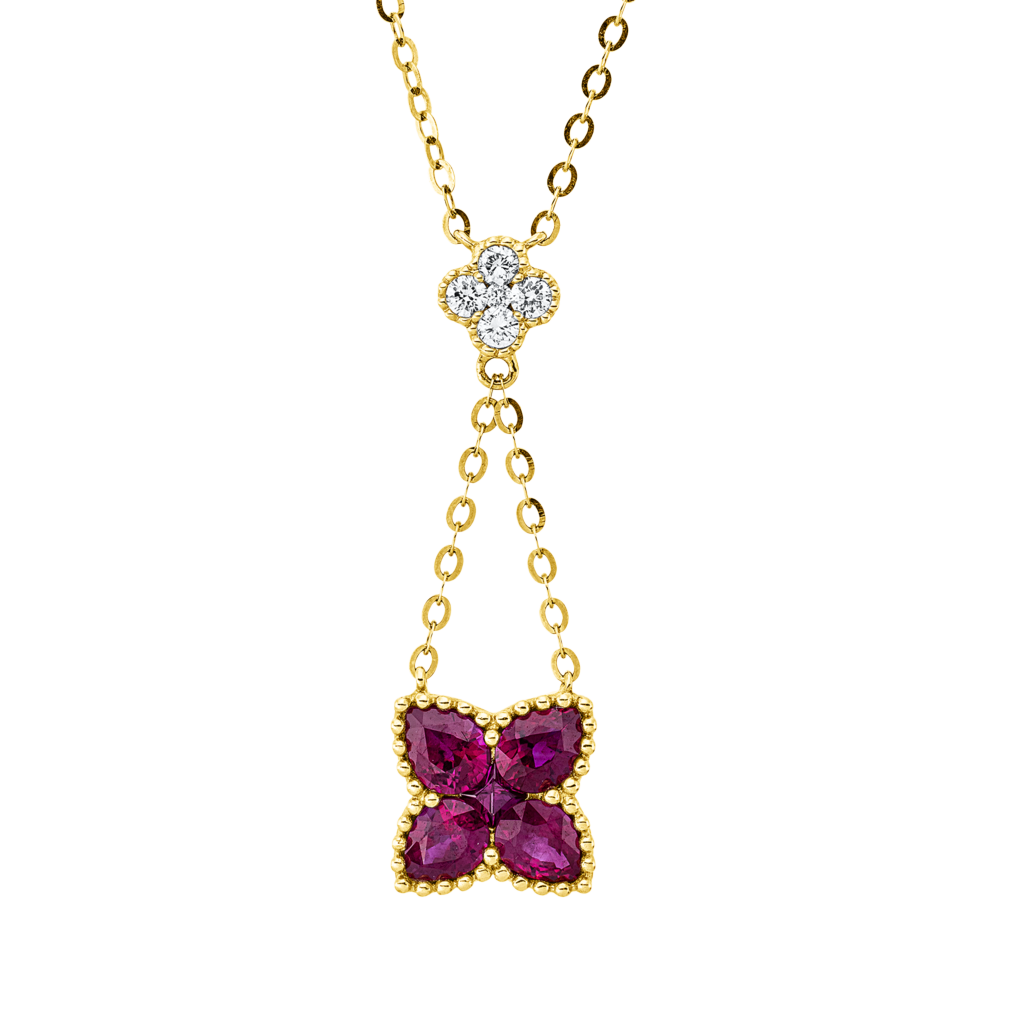 Brogle Classic necklace with ruby pendant Brogle Classic necklace with ruby pendant