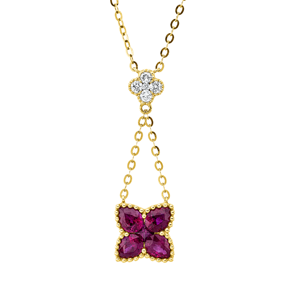 Brogle Classic necklace with ruby pendant Brogle Classic necklace with ruby pendant