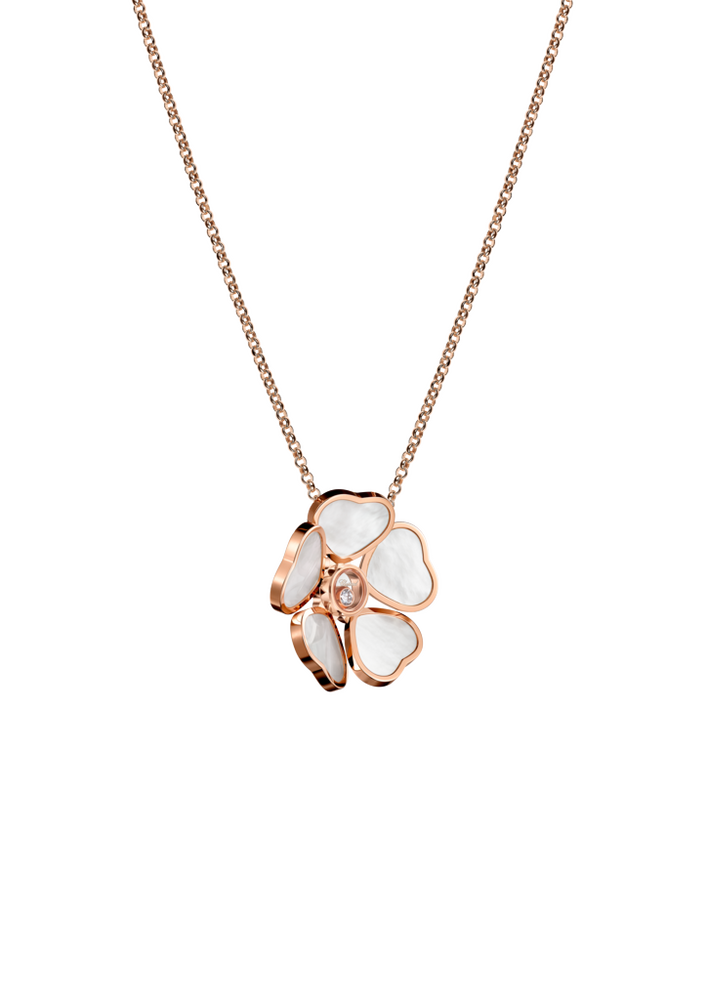 Chopard Happy Hearts Flowers Necklace with Pendant