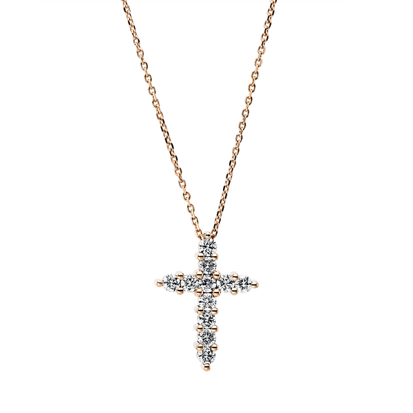 Brogle Classic Kette mit Diamantkreuz Brogle Classic Kette mit Diamantkreuz