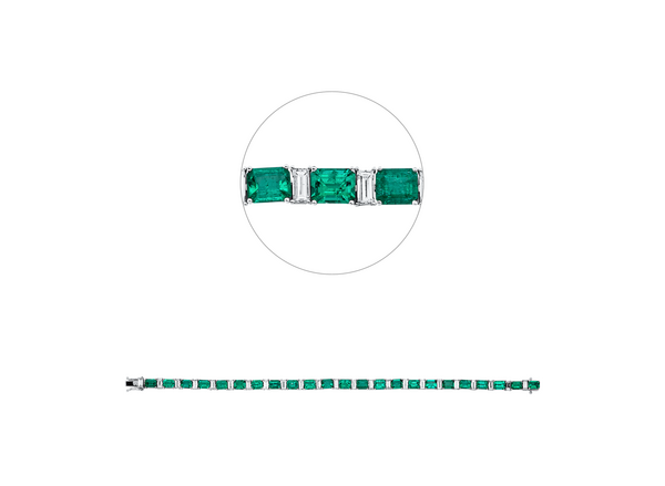 Brogle Selection emerald bracelet Brogle Selection emerald bracelet