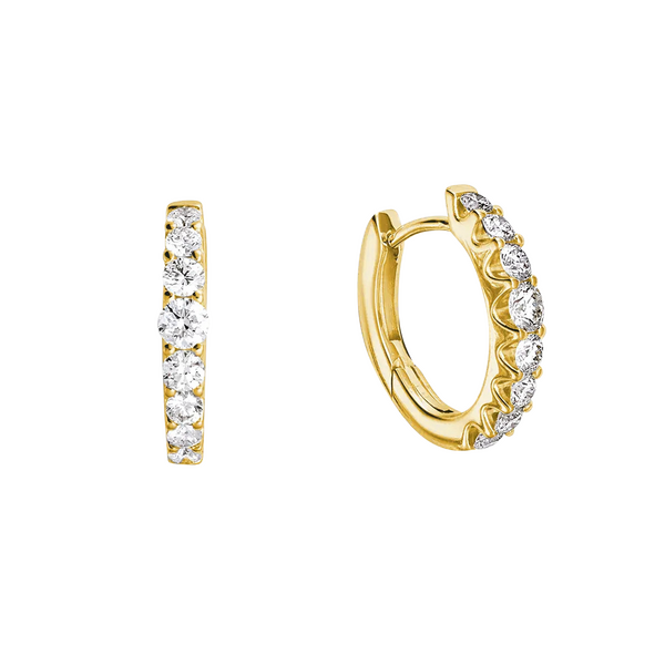 Brogle Selection Eternity diamond hoop earrings