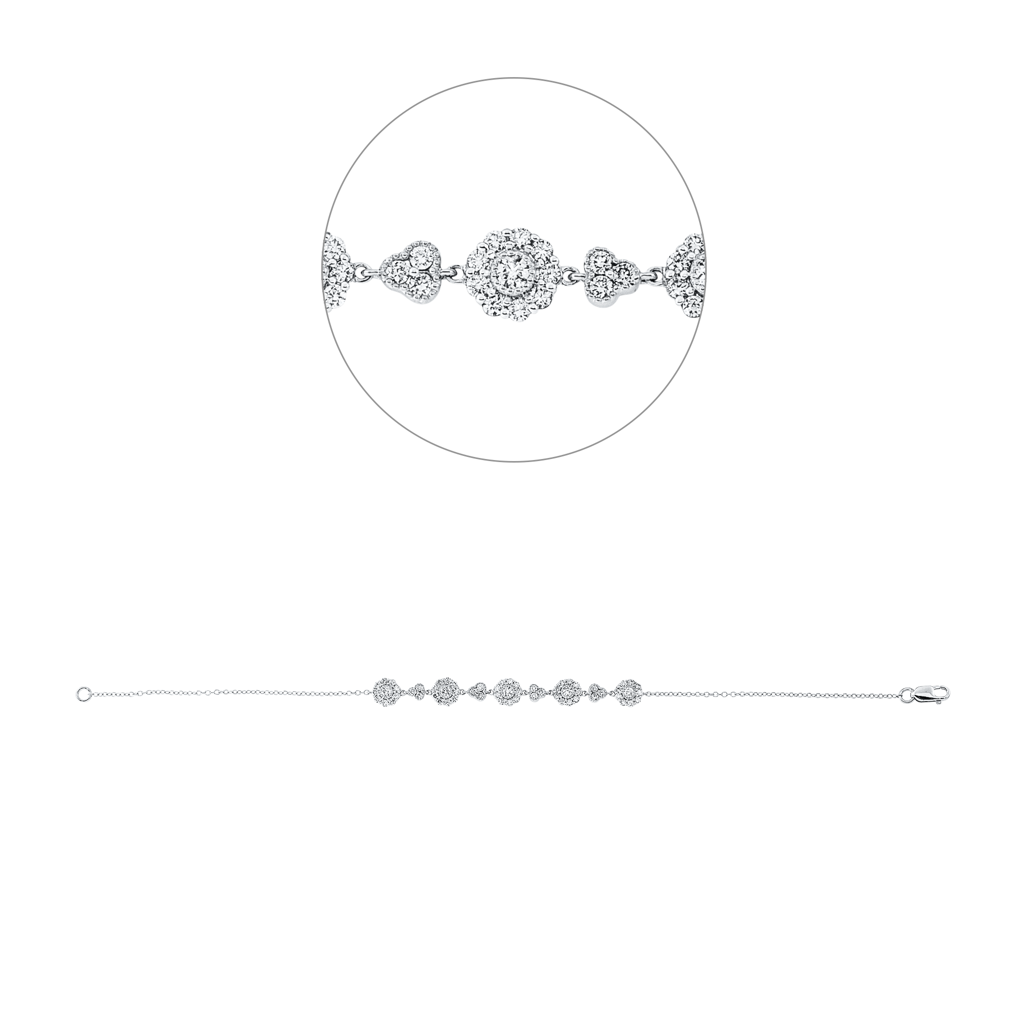 Brogle Selection Casual diamond bracelet Brogle Selection Casual diamond bracelet