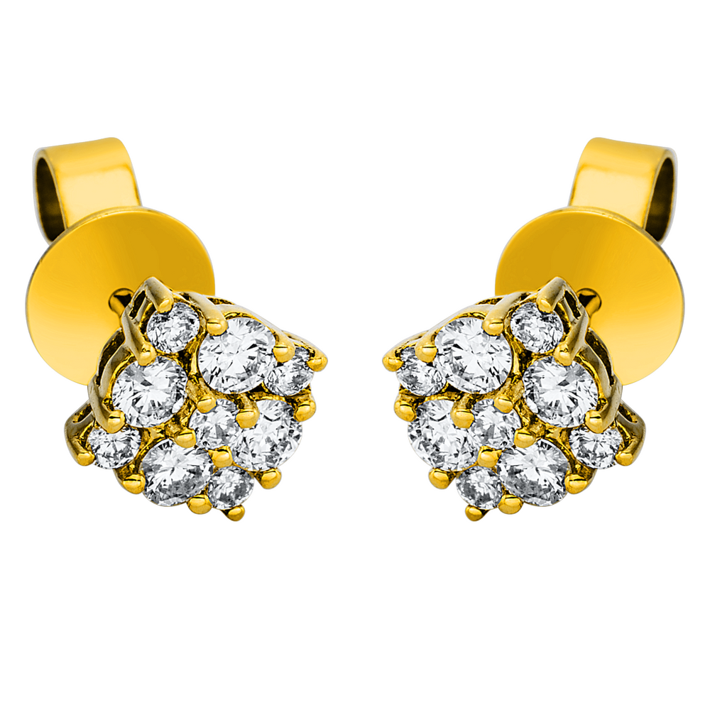 Brogle Selection Illusion diamond stud earrings