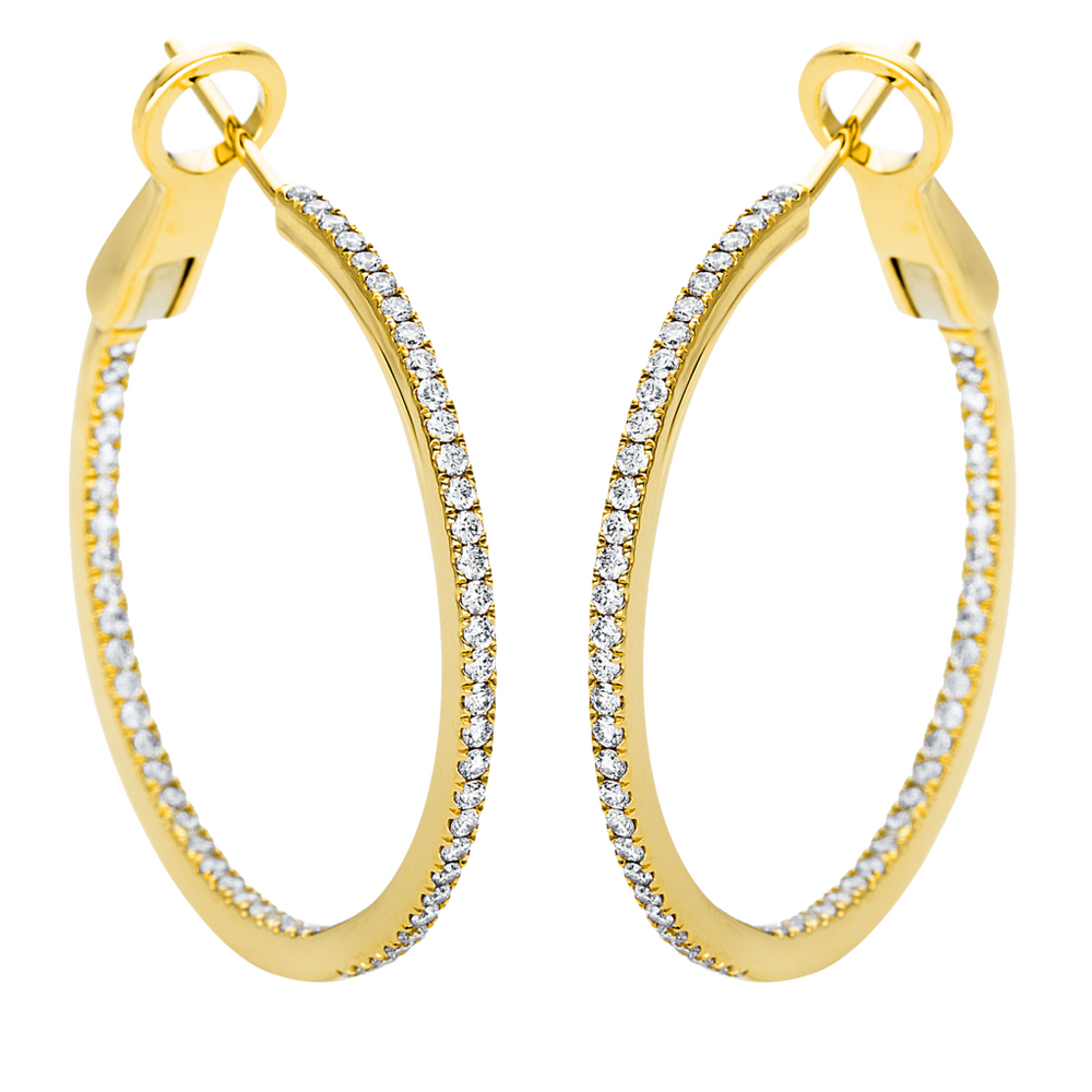 Brogle Selection Eternity diamond hoop earrings