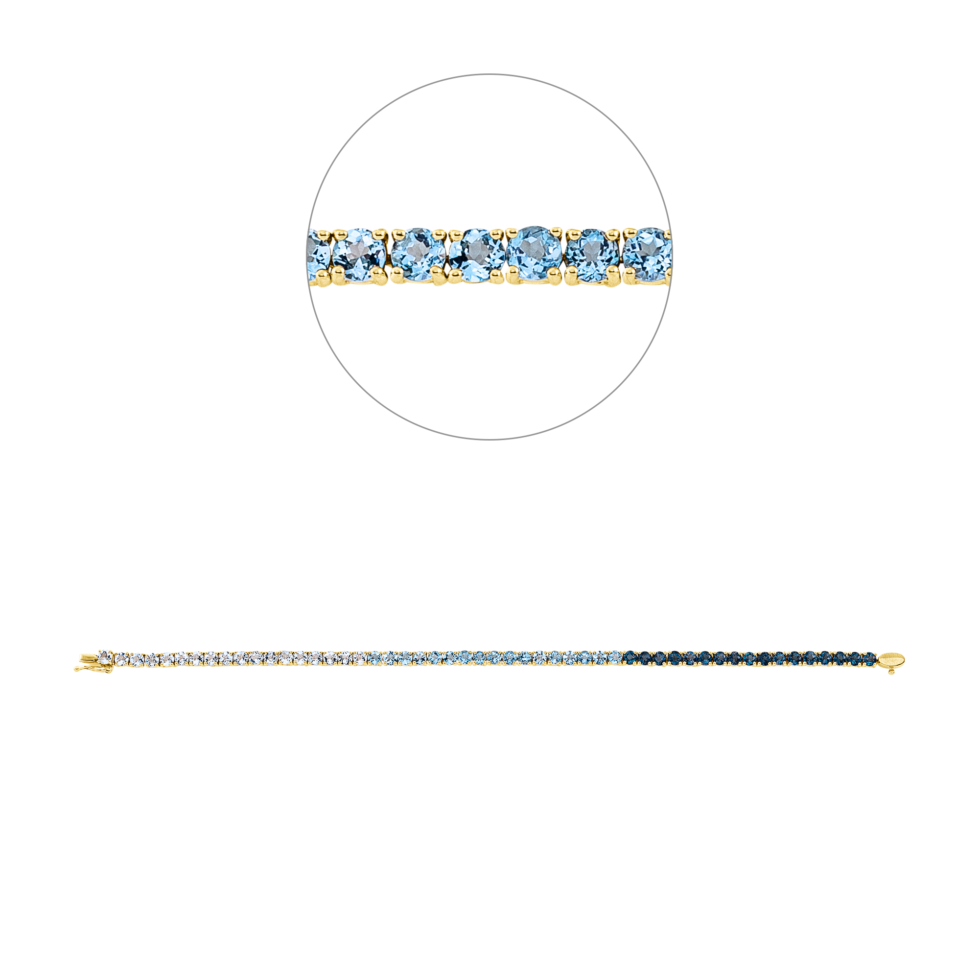 Brogle Classic colored stone bracelet