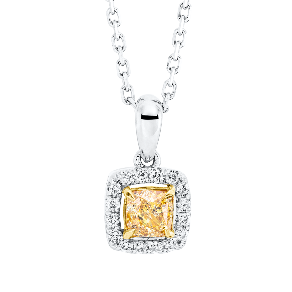 Brogle Classic Kette mit Bicolor Diamantanhänger