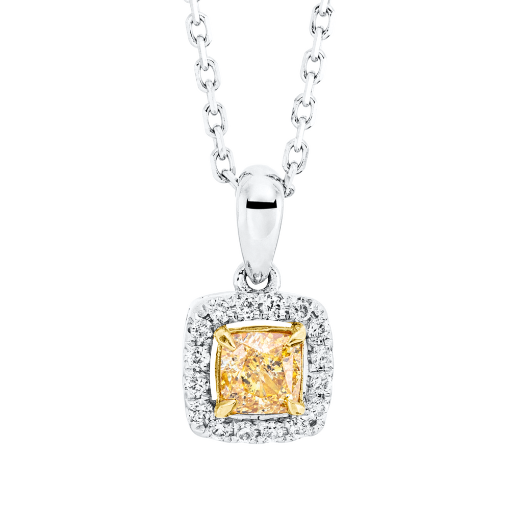 Brogle Classic Kette mit Bicolor Diamantanhänger