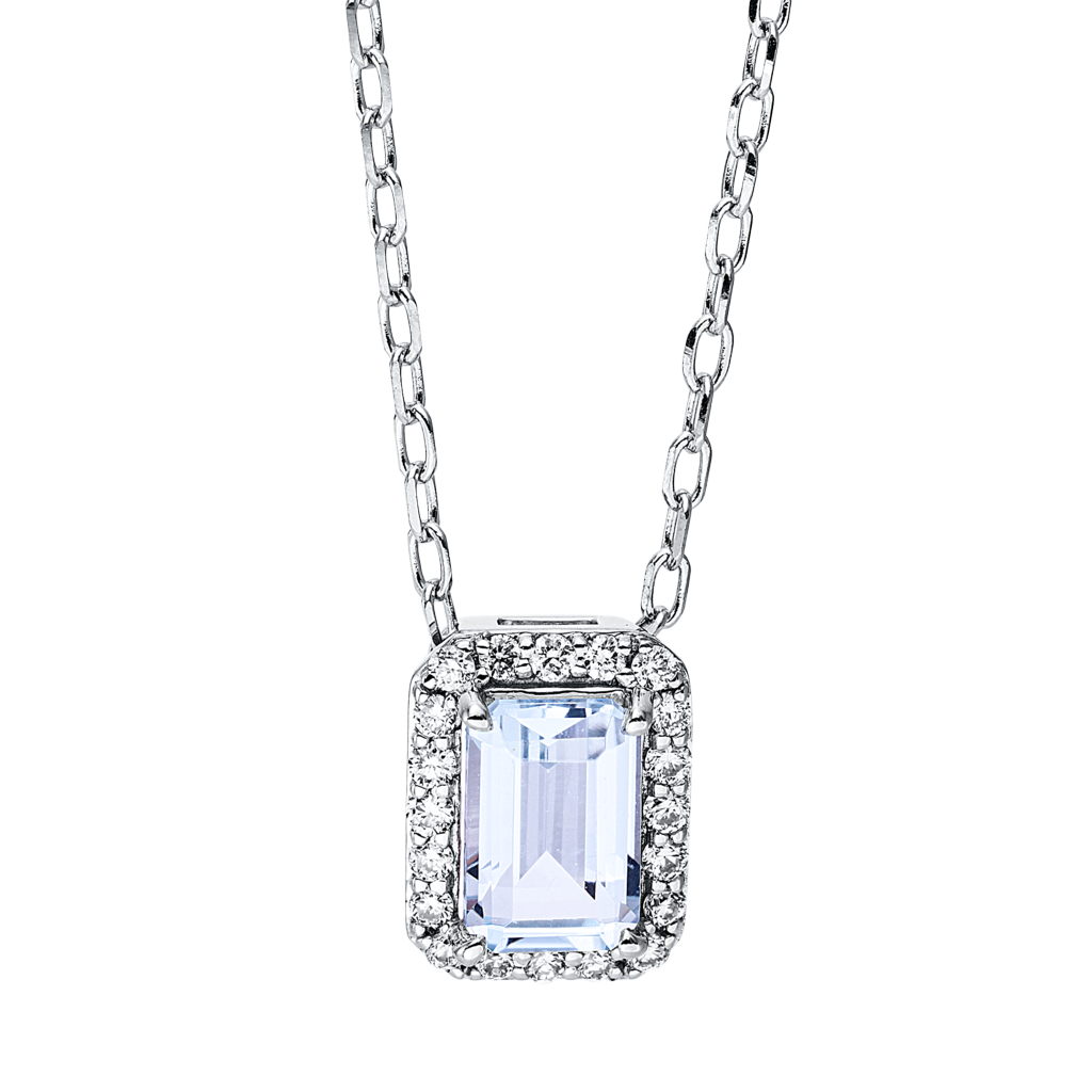 Brogle Classic necklace with sky topaz pendant
