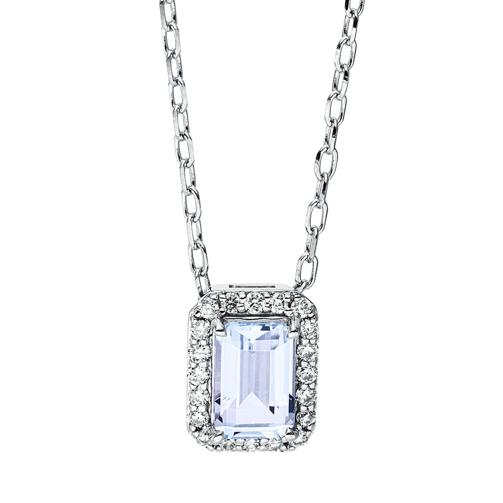 Brogle Classic necklace with sky topaz pendant Brogle Classic necklace with sky topaz pendant