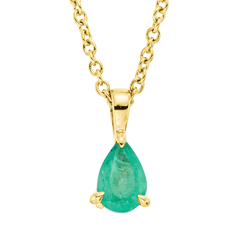 Brogle Classic necklace with emerald pendant