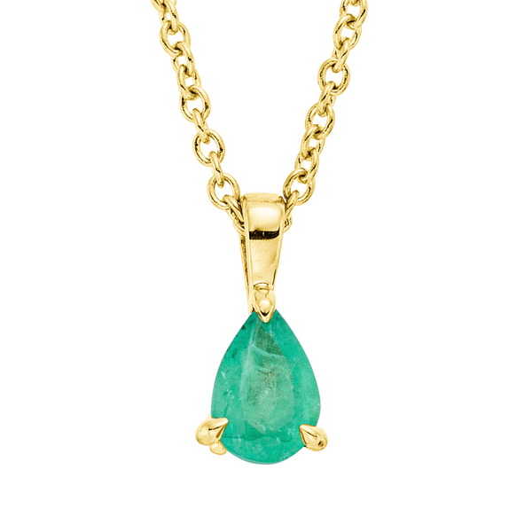 Brogle Classic necklace with emerald pendant
