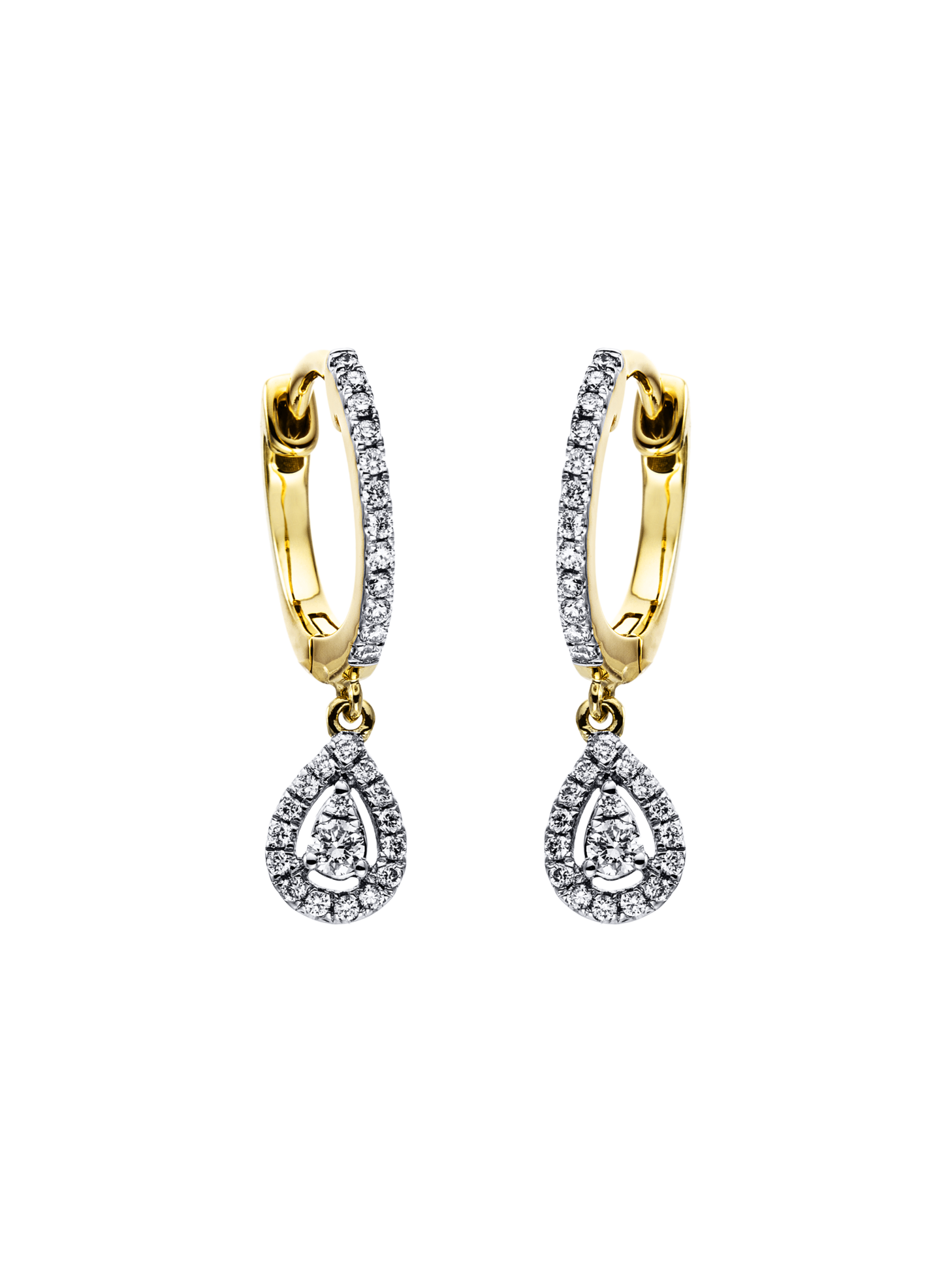 Brogle Classic Bicolor Diamantcreolen Brogle Classic Bicolor Diamantcreolen