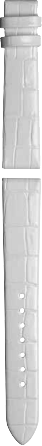 Union Glashütte weißes Kalbsleder-Armband mit Krokoprägung 16mm Union Glashütte weißes Kalbsleder-Armband mit Krokoprägung 16mm