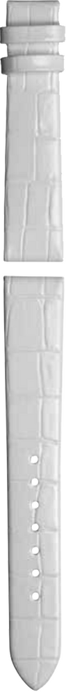 Union Glashütte weißes Kalbsleder-Armband mit Krokoprägung 16mm Union Glashütte weißes Kalbsleder-Armband mit Krokoprägung 16mm