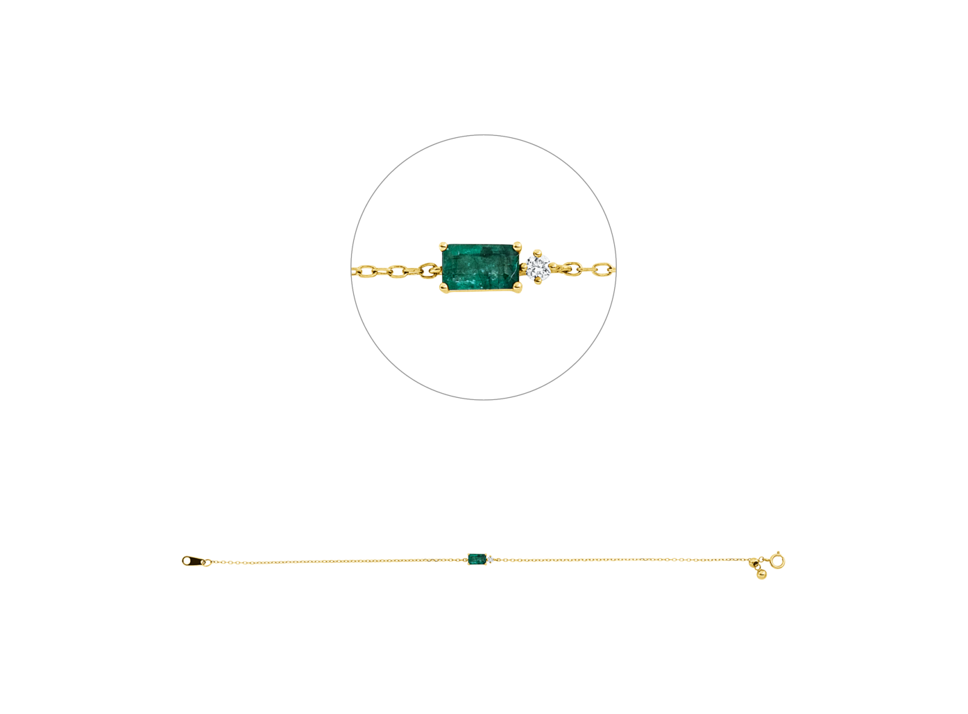 Brogle Classic Smaragdarmband
