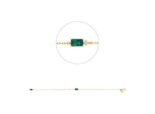 Brogle Classic Smaragdarmband