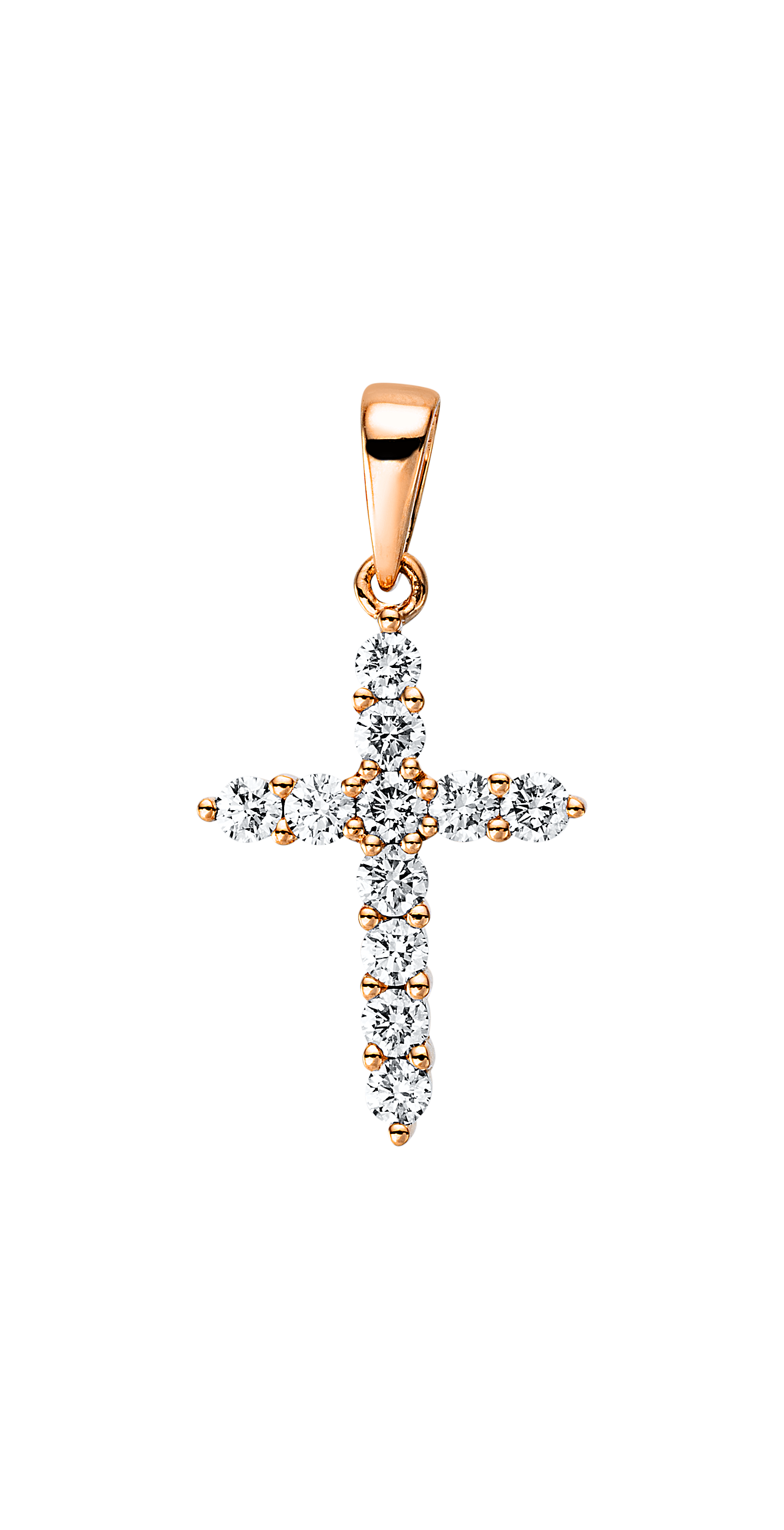 Brogle Classic cross pendant with diamonds Brogle Classic cross pendant with diamonds