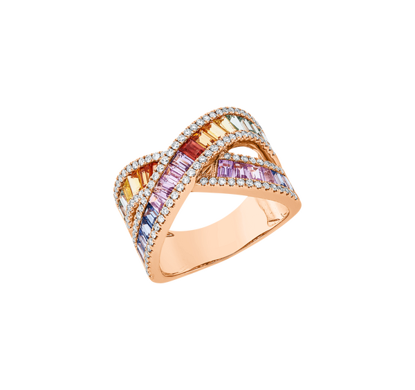 Brogle Selection sapphire ring Rainbow Brogle Selection sapphire ring Rainbow