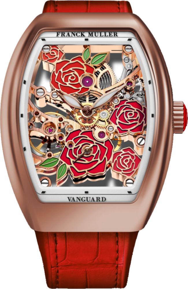 Franck Muller Vanguard Rose Skeleton 42.3 x 32mm