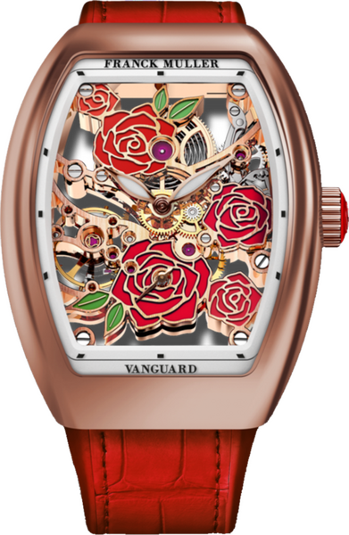 Franck Muller Vanguard Rose Skeleton 42.3 x 32mm Franck Muller Vanguard Rose Skeleton 42.3 x 32mm