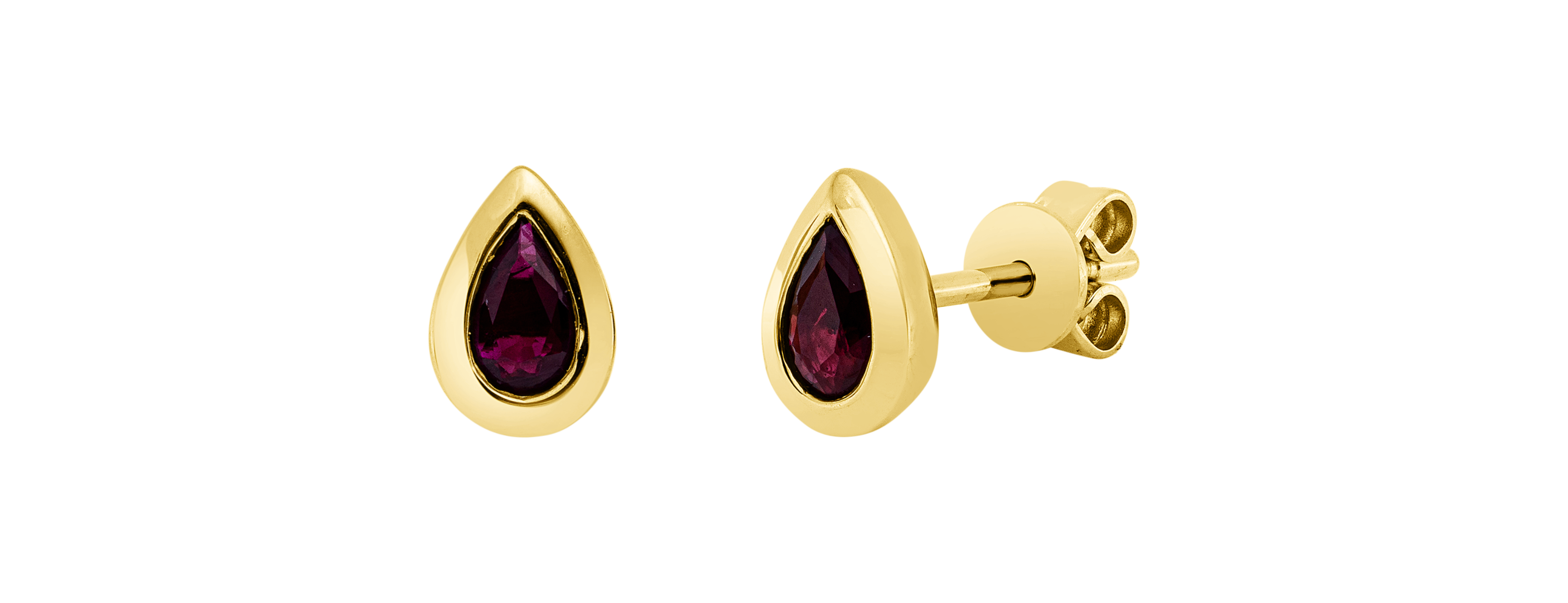 Brogle Classic ruby stud earrings