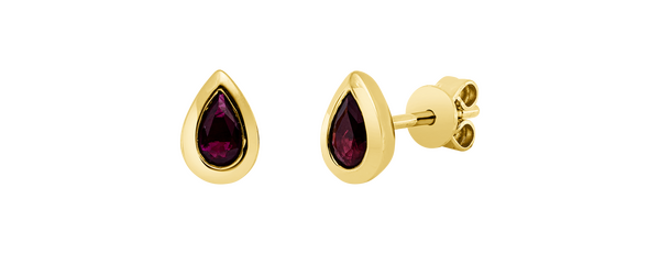 Brogle Classic ruby stud earrings