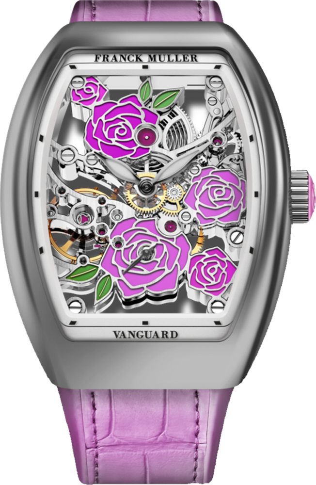 Franck Muller Vanguard Rose Skeleton 42.3 x 32mm