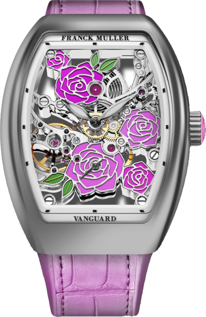 Franck Muller Vanguard Rose Skeleton 42.3 x 32mm Franck Muller Vanguard Rose Skeleton 42.3 x 32mm