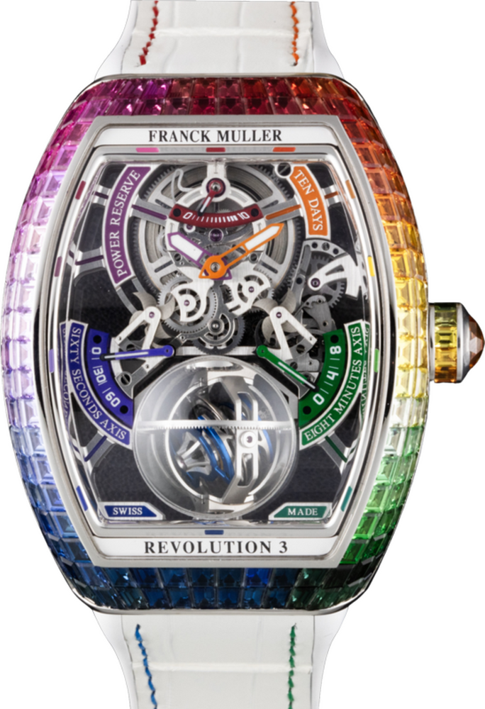 Franck Muller Vanguard Rainbow Revolution 3 55.9 x 46mm