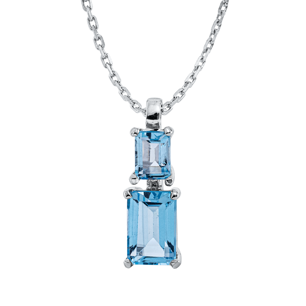 Brogle Classic Kette mit Sky-Topasanhänger