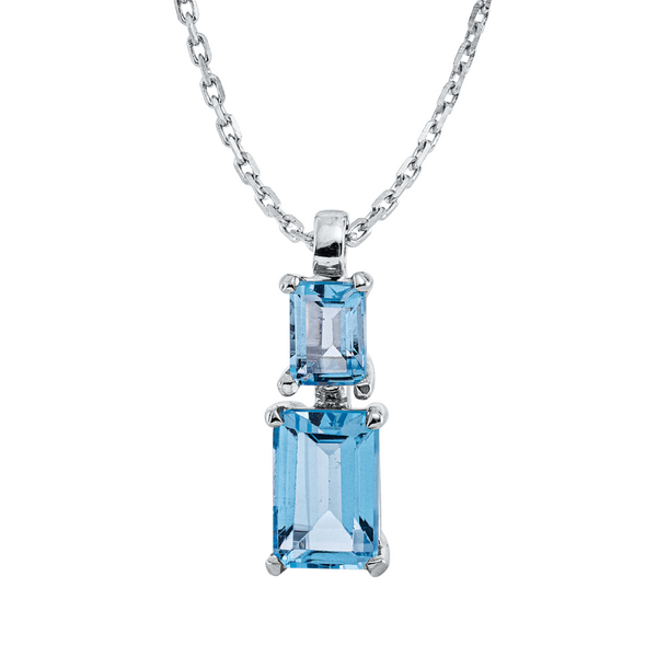 Brogle Classic Kette mit Sky-Topasanhänger Brogle Classic Kette mit Sky-Topasanhänger