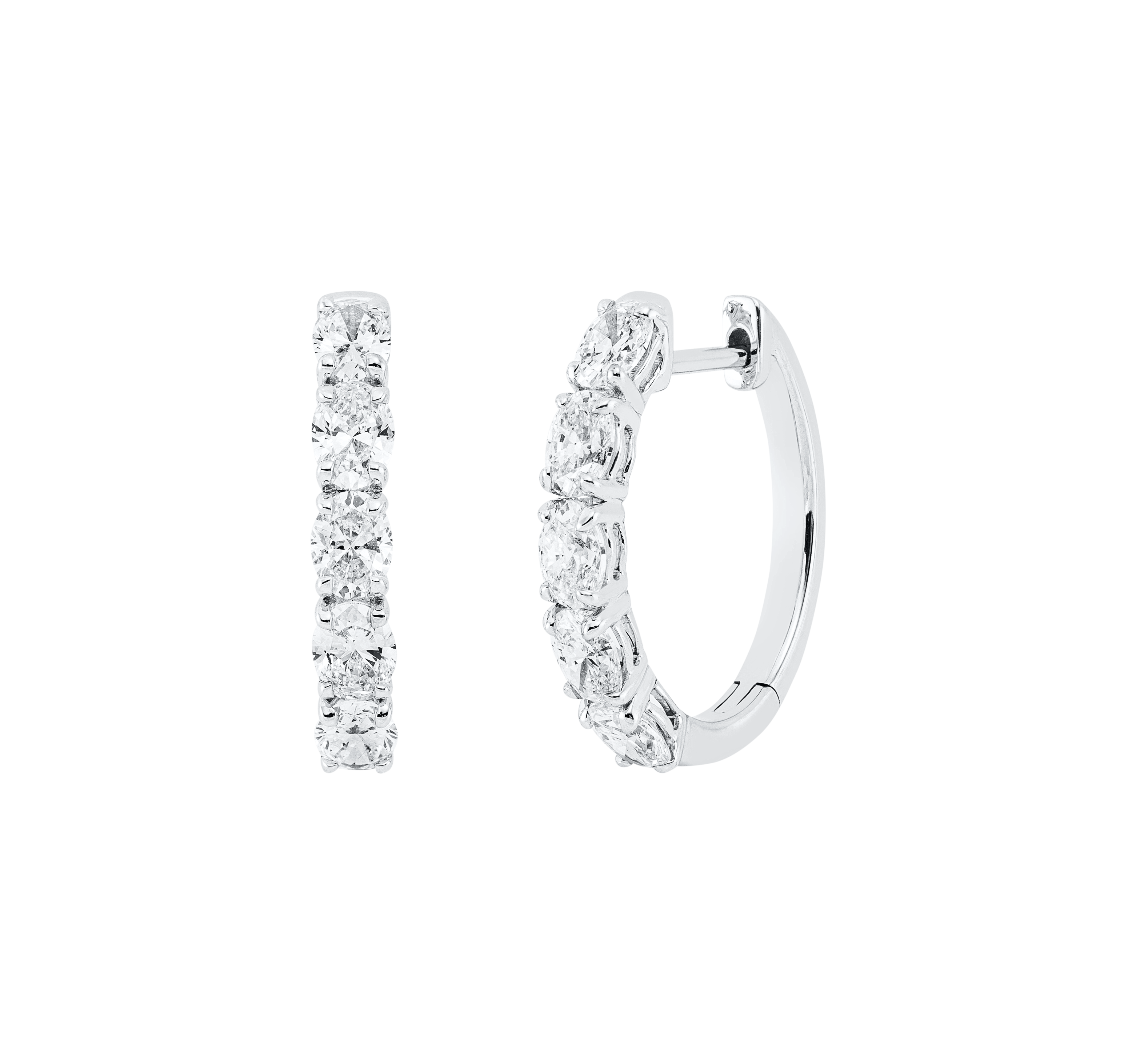 Brogle Selection diamond hoop earrings