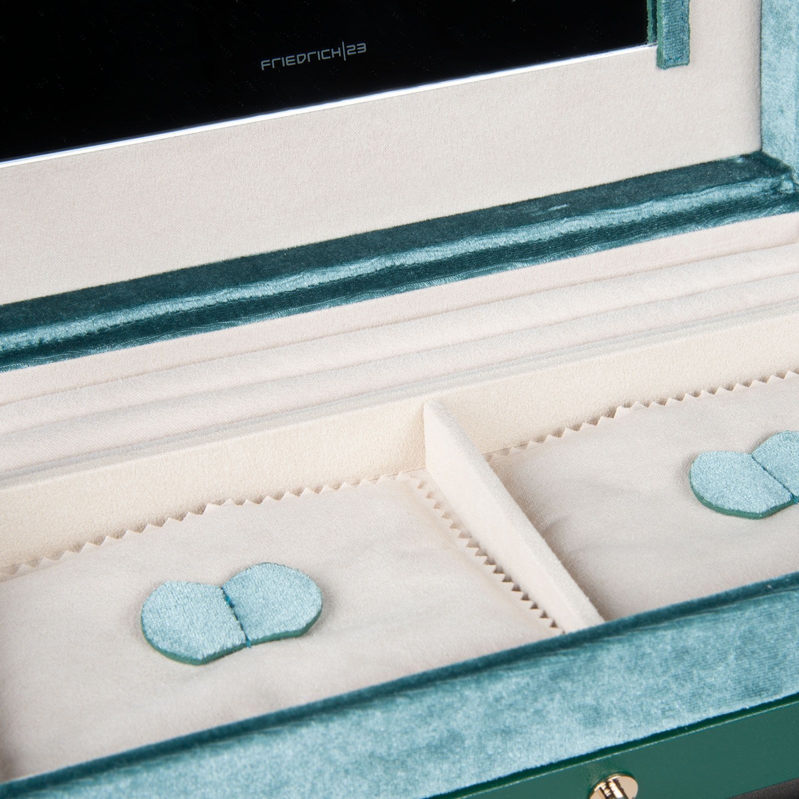 Friedrich Schmuckkoffer Chenille - Türkis