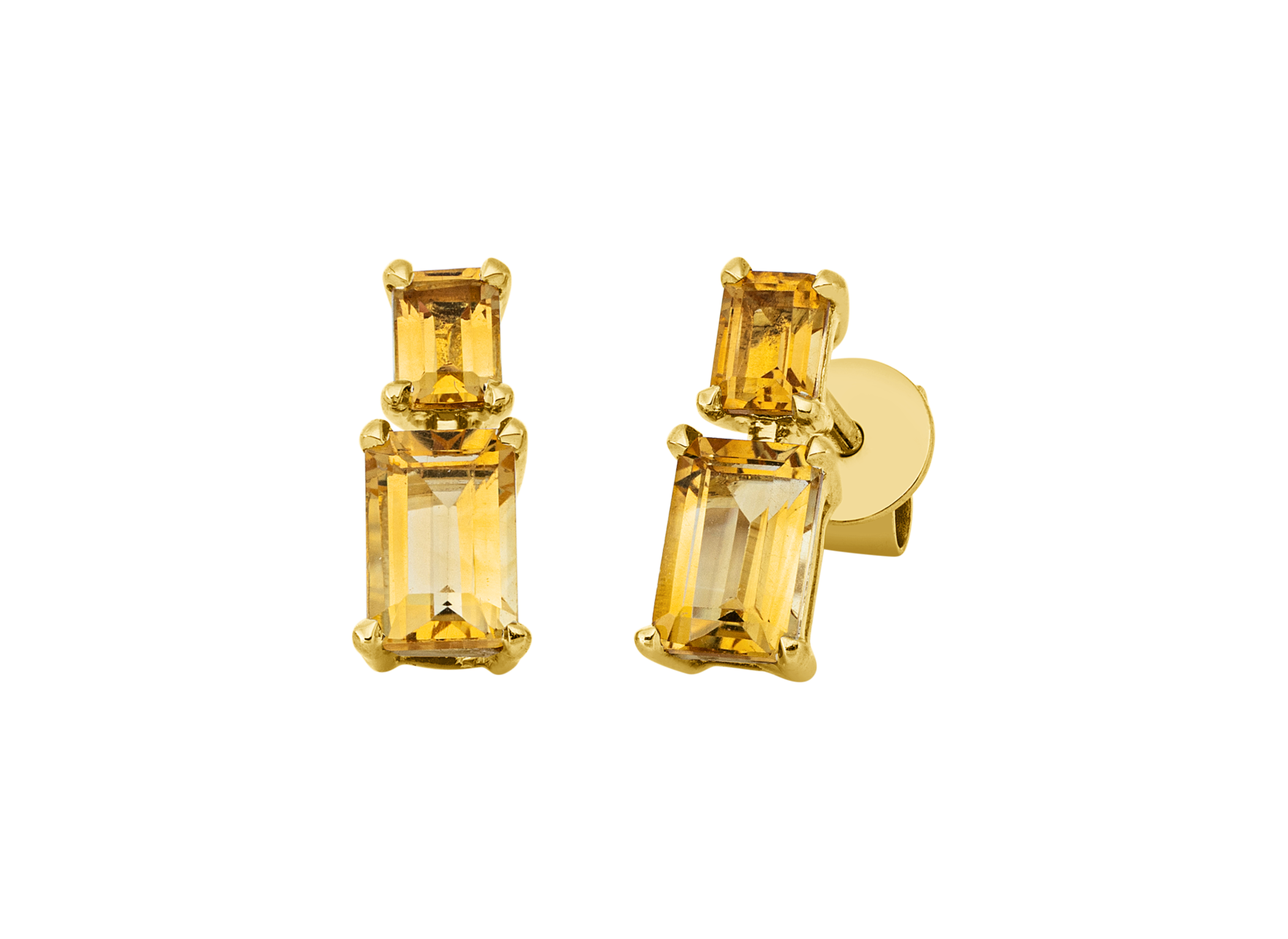 Brogle Classic citrine stud earrings Brogle Classic citrine stud earrings