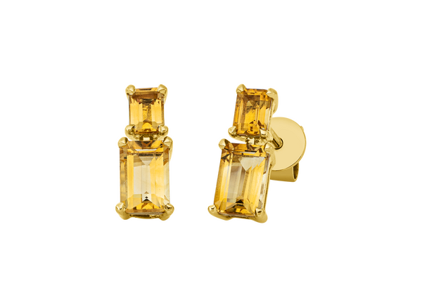 Brogle Classic citrine stud earrings Brogle Classic citrine stud earrings