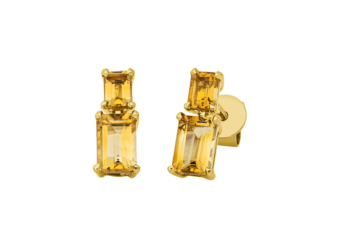 Brogle Classic citrine stud earrings Brogle Classic citrine stud earrings
