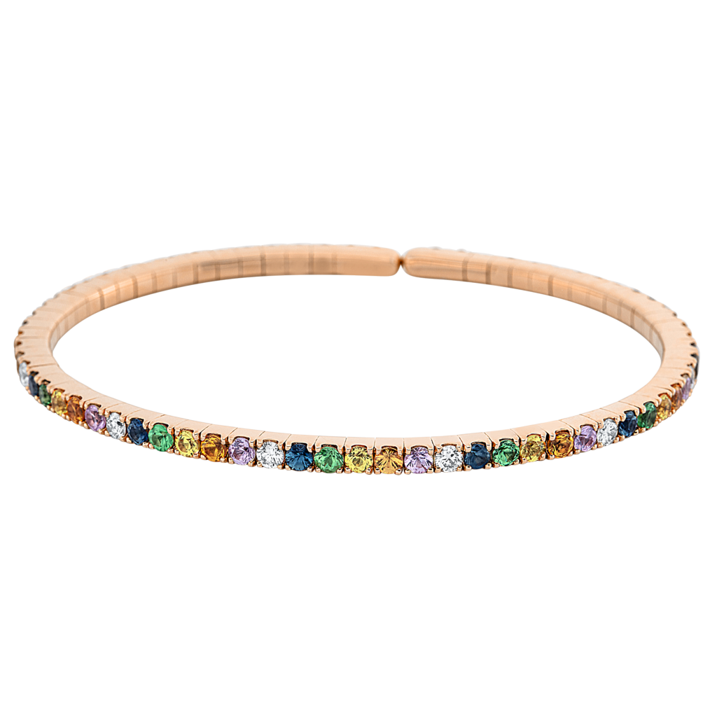 Brogle Selection sapphire bangle Rainbow Brogle Selection sapphire bangle Rainbow