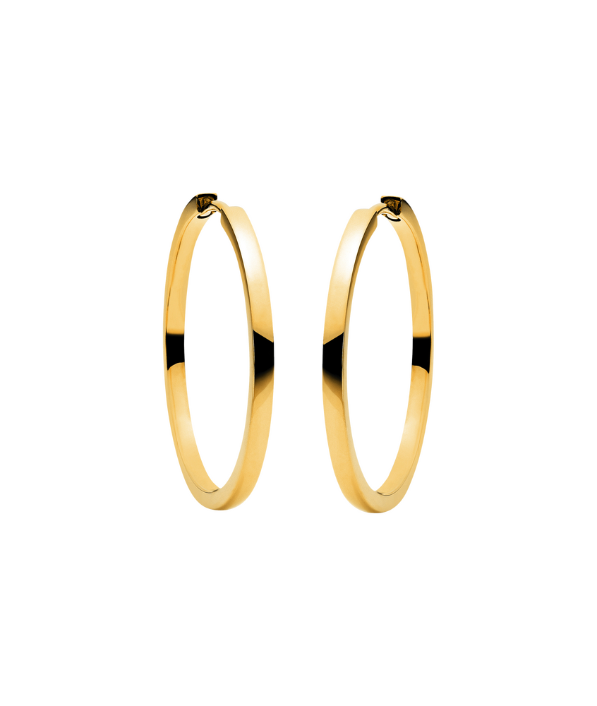 Brogle Classic gold hoop earrings Brogle Classic gold hoop earrings