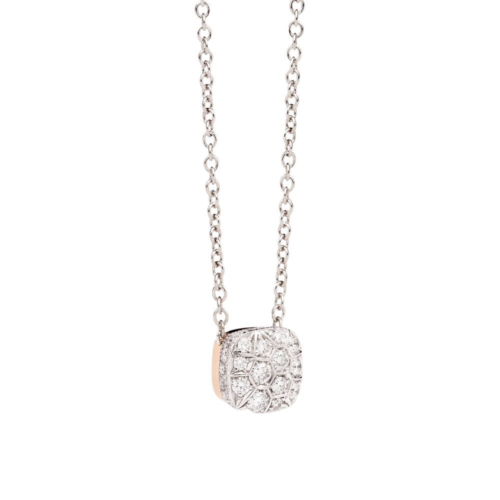 Pomellato Nudo with diamonds necklace with...