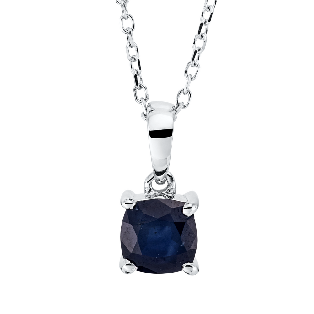 Brogle Classic necklace with sapphire pendant Brogle Classic necklace with sapphire pendant