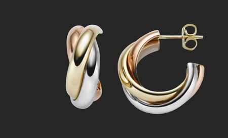 ks brogle gold bicolor ohrschmuck