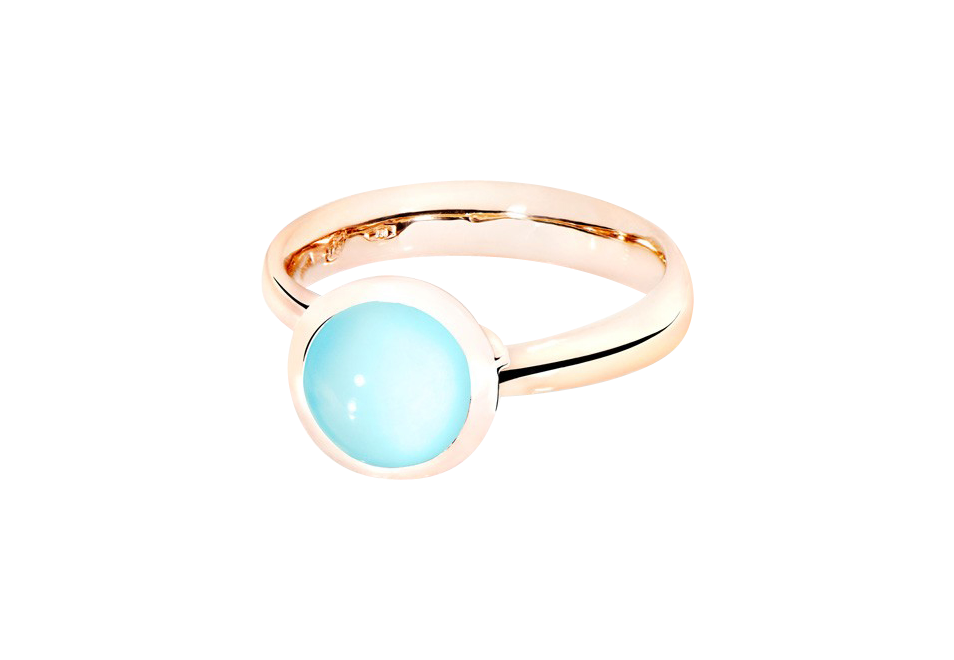 Tamara Comolli Bouton Aqua-Chalcedon Ring